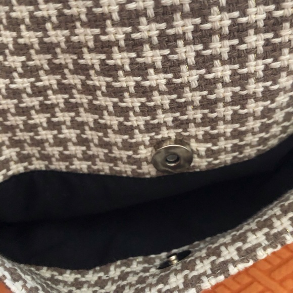 Tweed flap bag unstructured NWOT - Picture 10 of 11